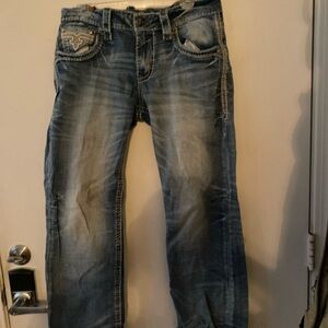 Rock Revival Faded Blue boot Bootcut Jeans